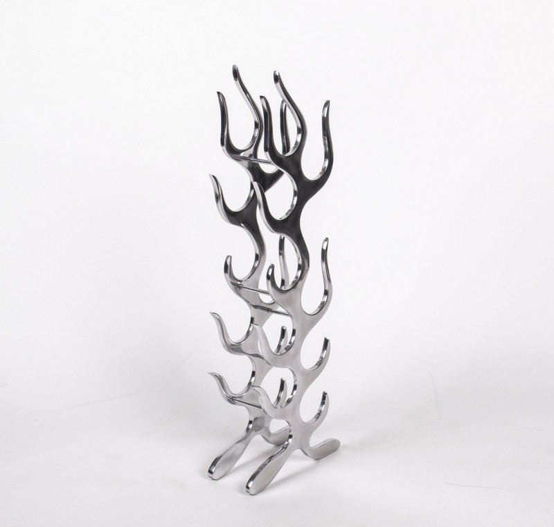 Weinregal aus Aluminium für 9 Flaschen