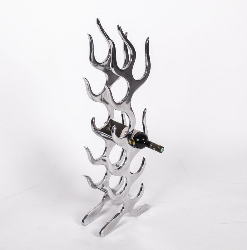 Weinregal aus Aluminium für 9 Flaschen