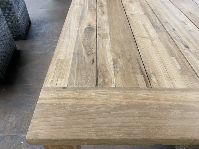 Esstisch Teak, Gartentisch Holz massiv, Länge 180 cm
