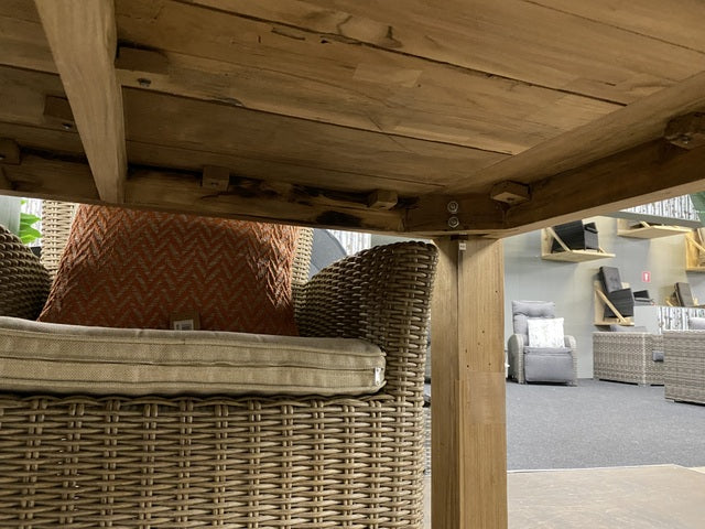 Esstisch Teak, Gartentisch Holz massiv, Länge 300 cm