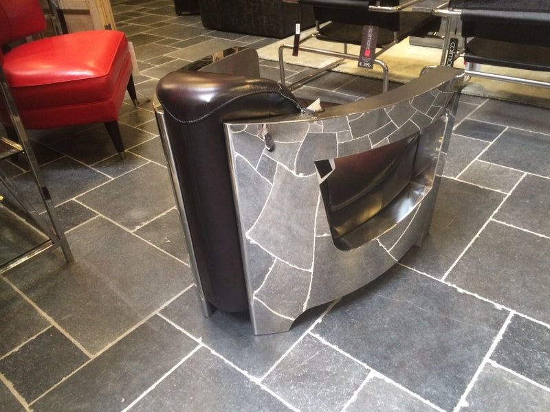 Sessel Lifestyle, Relaxsessel Chrom-Leder