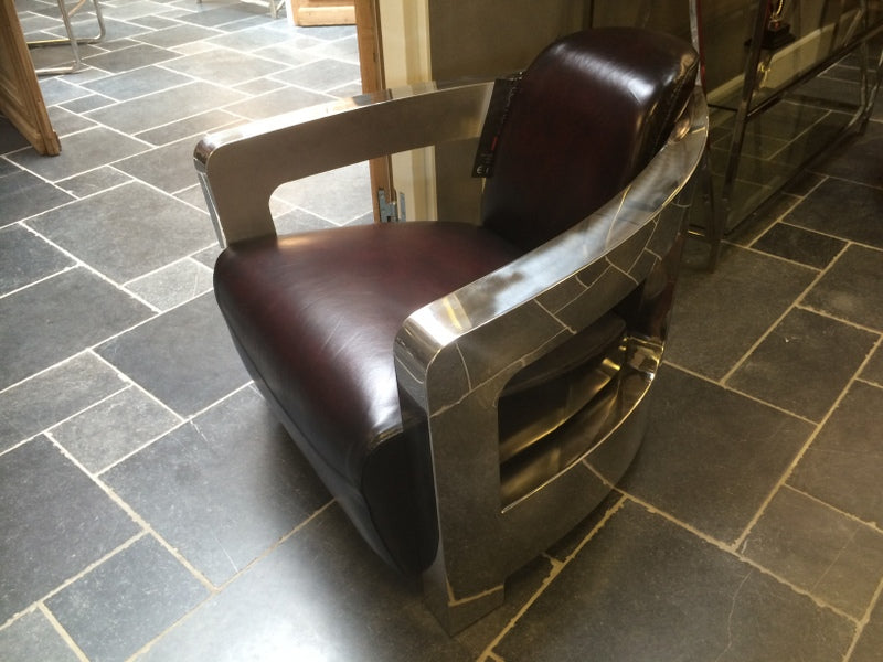 Sessel Lifestyle, Relaxsessel Chrom-Leder