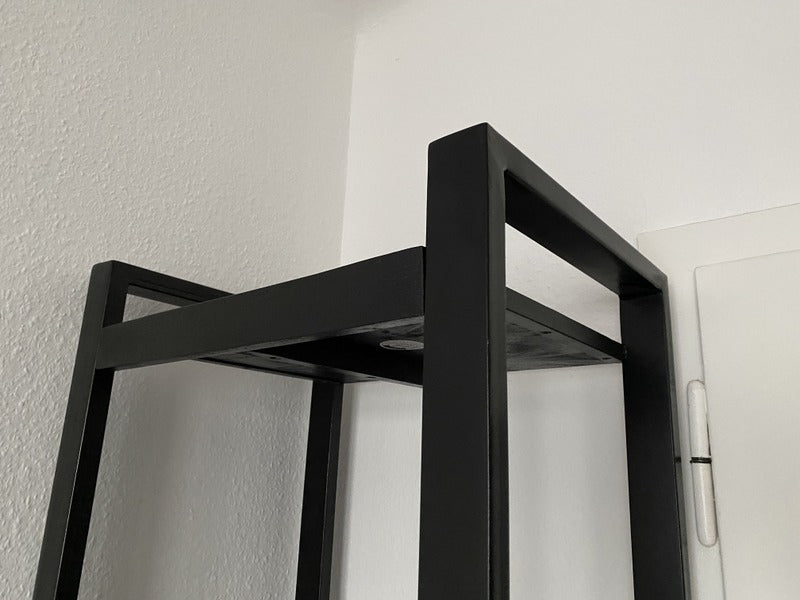 Regal schwarz mit Schubladen,  Metall Regal Industriedesign, Aktenregal schwarz Industrie,  Breite 55 cm