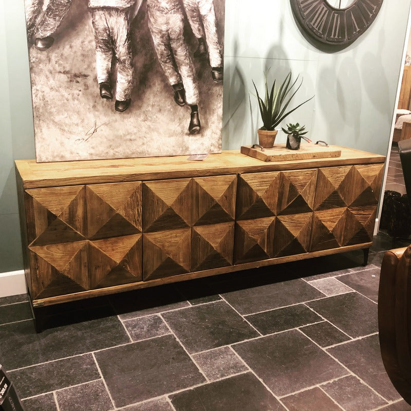 Sideboard Altholz, Anrichte aus Altholz, Breite 220 cm