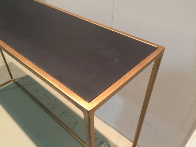 Konsole Gold Metall, Wandtisch Gold, 2er Set Konsole Metall, Breite 120 cm