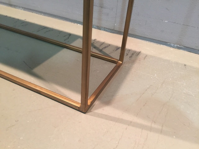 Konsole Gold Metall, Wandtisch Gold, 2er Set Konsole Metall, Breite 120 cm