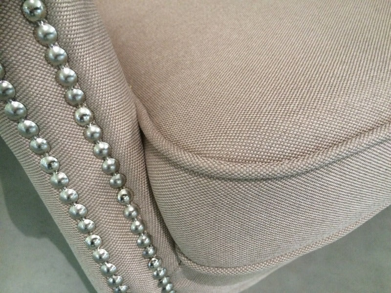 Sessel im Landhausstil, Farbe Sand-Leinen