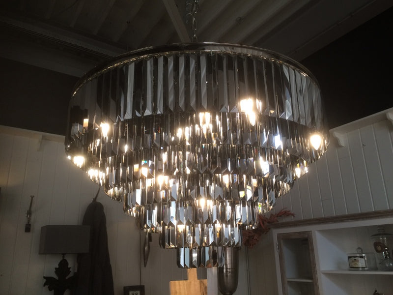 Kronleuchter Kristall,  Hängelampe aus Glas, Durchmesser 116 cm