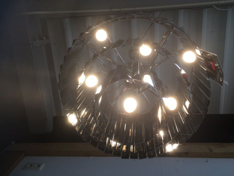 Kronleuchter Kristall, Hängelampe aus Glas, Durchmesser 85 cm