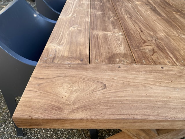Gartentisch Teakholz Landhaus , Esstisch Massivholz, Tisch Holz massiv,  Länge 300 cm