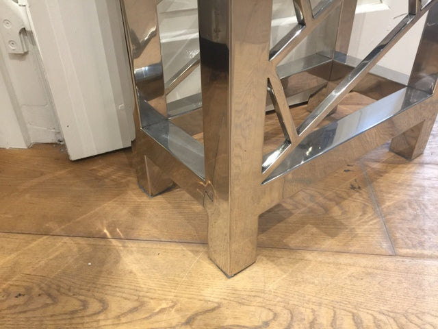 Weinregal Silber, Flaschenregal Metall Silber