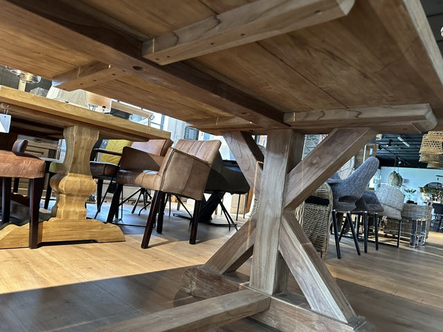 Esstisch Teak, Gartentisch Massivholz, Tisch Holz, Länge 260 cm