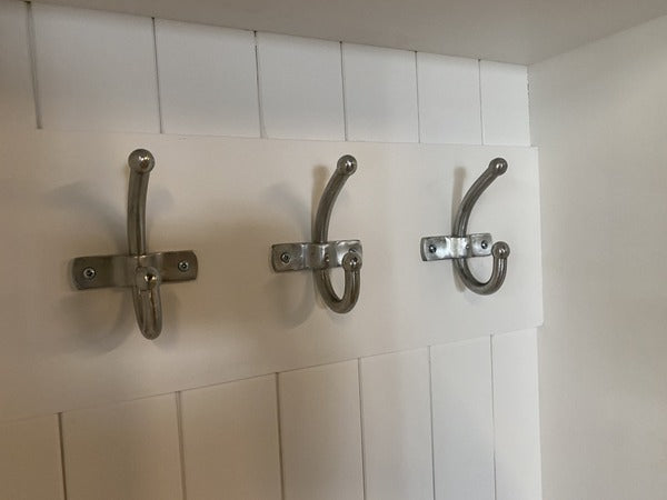 Garderobe weiß Landhausstil, Garderobenschrank weiß Landhaus, Wandgarderobe weiß, Breite 130 cm