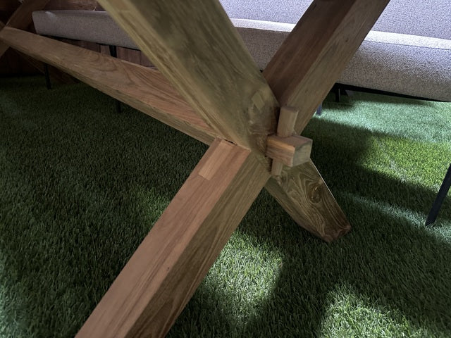 Esstisch Teak, Gartentisch Massivholz, Garten-Esstisch Holz, Länge 250 cm