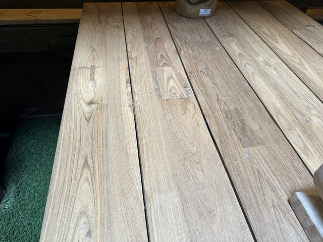 Esstisch Teak, Gartentisch Massivholz, Garten-Esstisch Holz, Länge 250 cm