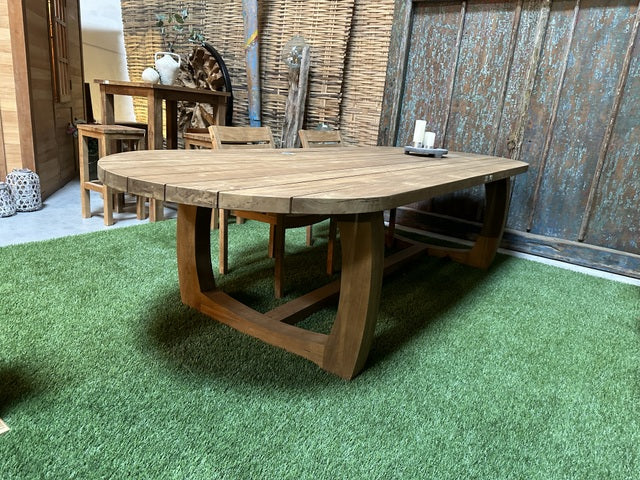 Esstisch Teak, Gartentisch Massivholz, Tisch Holz, Breite 320 cm