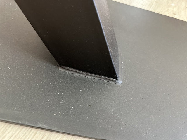 Tischgestell Metall schwarz, Tischfuß schwarz, Metall Tischgestell schwarz, Breite 100 cm