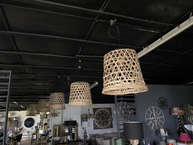 Hängelampe Bambus, Pendelleuchte Bambus, Durchmesser 53 cm