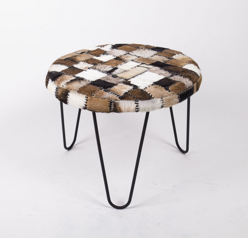 Beistelltisch Fell, Beistelltisch rund, Ø 60 cm