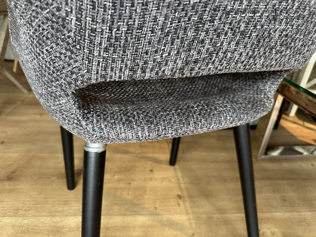 Esszimmerstuhl grau, Stuhl grau-schwarz