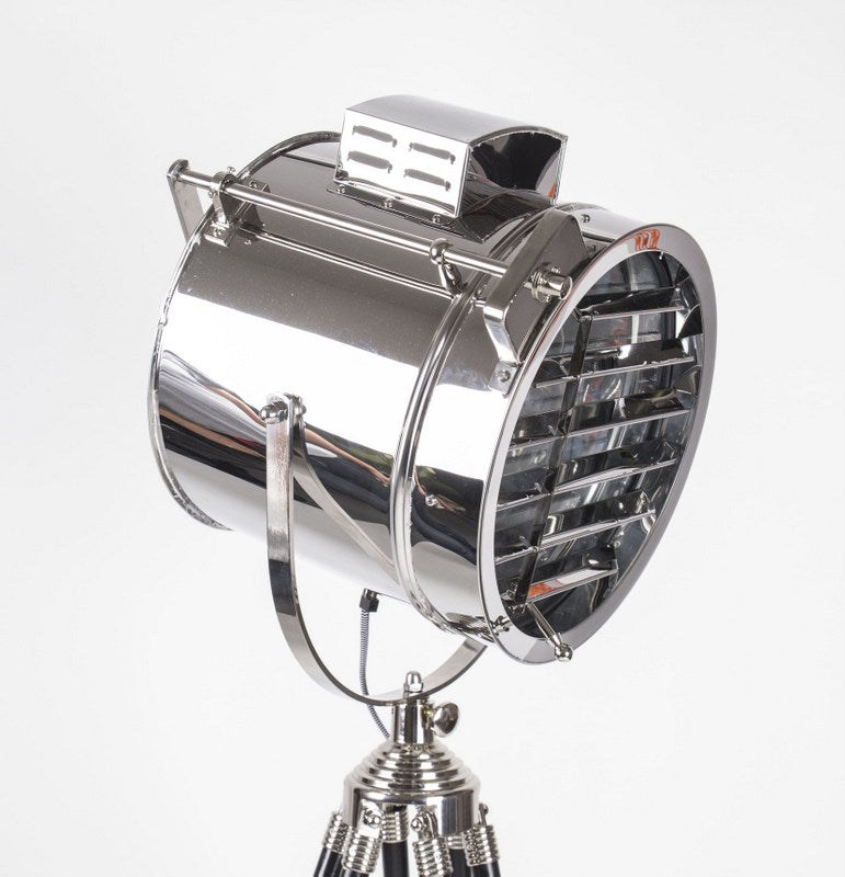 Dreifuß Stehleuchte Maritim, Farbe schwarz- chrome