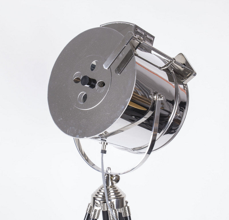 Dreifuß Stehleuchte Maritim, Farbe schwarz- chrome