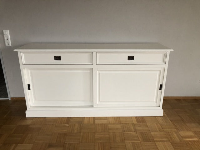 Sideboard weiß Landhaus, Anrichte weiß Landhausstil, Breite 186 cm