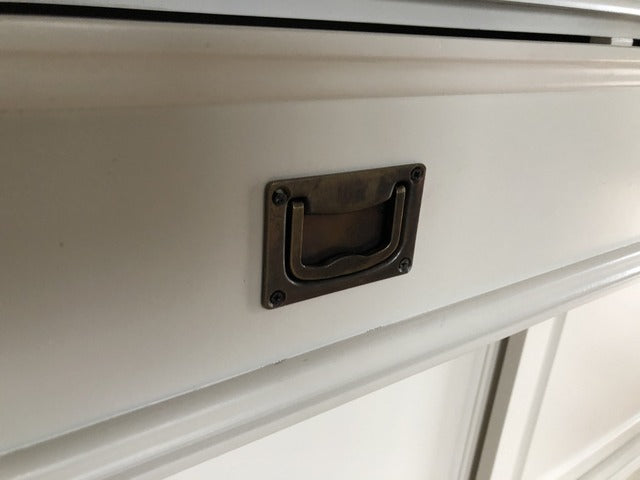 Sideboard weiß Landhaus, Anrichte weiß Landhausstil, Breite 186 cm