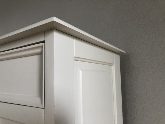 Sideboard weiß Landhaus, Anrichte weiß Landhausstil, Breite 186 cm