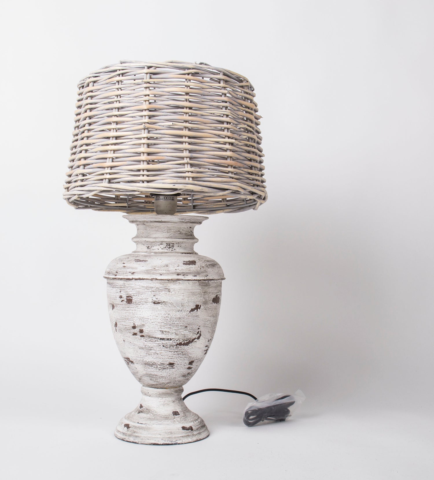 Lampenfuß vintage im Landhausstil für eine Tischleuchte,  Höhe 48 cm