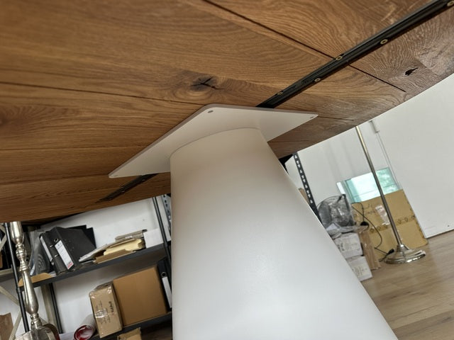 Tischgestell rund weiß, Tischfuß weiß, Tischgestell weiß rund, Breite 55 cm