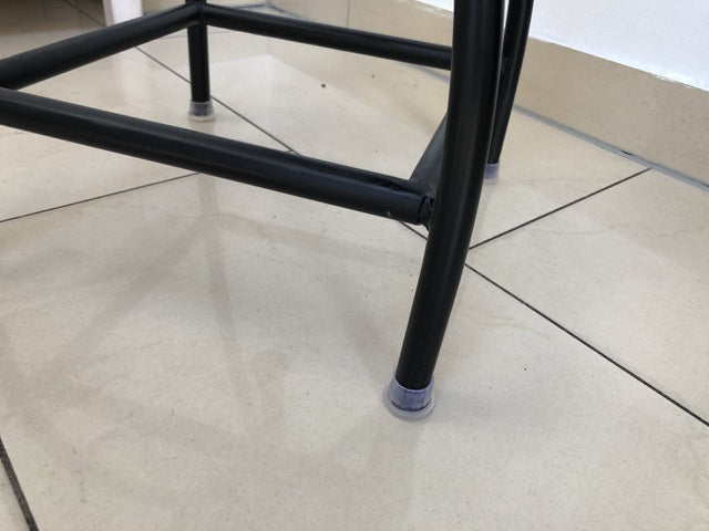 Hocker schwarz Metall-Gestell, Hocker höhenverstellbar Industriedesign