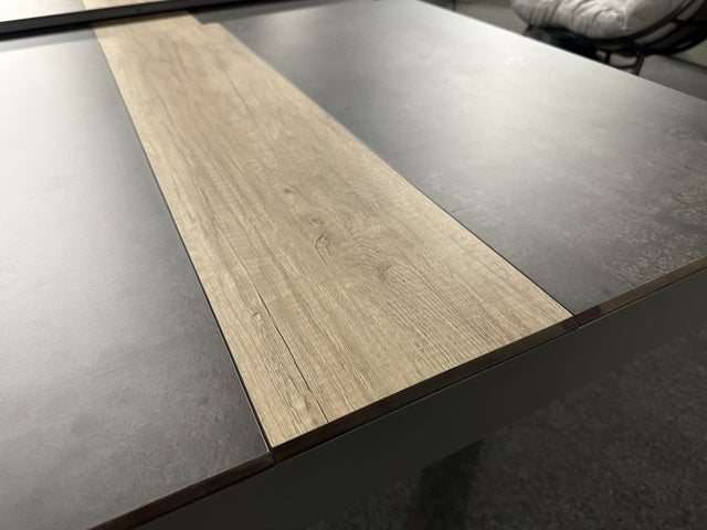 Gartentisch ausziehbar anthrazit, Esstisch anthrazit-grau, Gartentisch anthrazit, Länge 243-303 cm