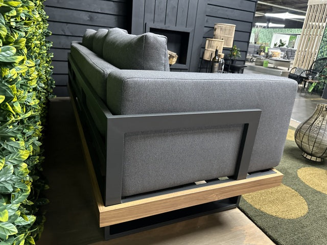 Gartensofa grau, Breite 210 cm