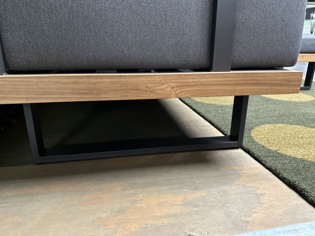 Gartensofa grau, Breite 210 cm