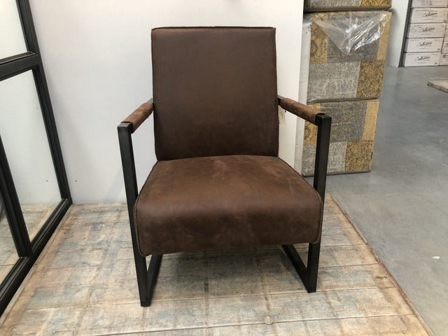 Club Sessel braun Industriedesign, Sessel braun