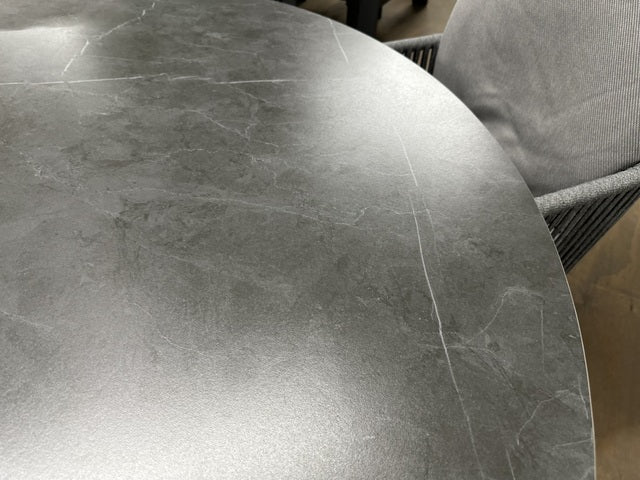 Gartentisch rund anthrazit, runder Esstisch anthrazit-grau, Gartentisch anthrazit rund, Durchmesser 160  cm