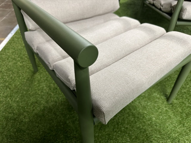 Gartensitzgruppe grün, Set 3 teiliges Loungeset grün