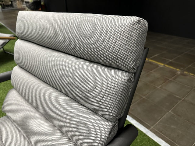 Gartensitzgruppe anthrazit, Set 4 teiliges Loungeset anthrazit