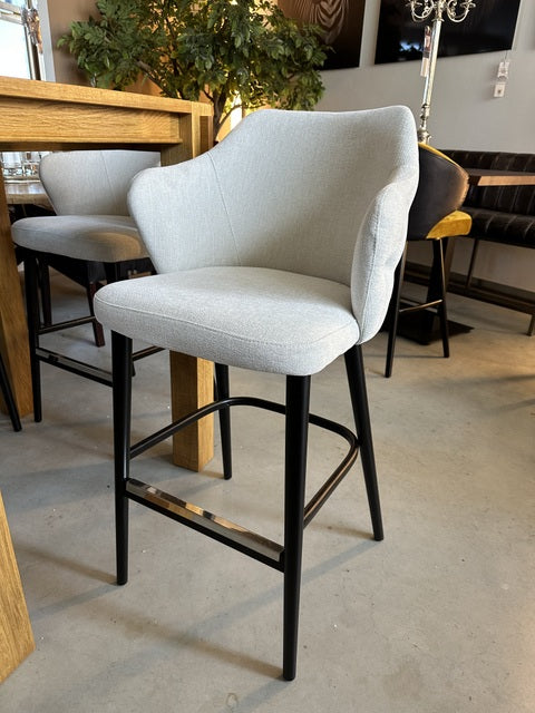 Barstuhl Sand, Barstuhl Gestell schwarz, Sitzhöhe 75 cm