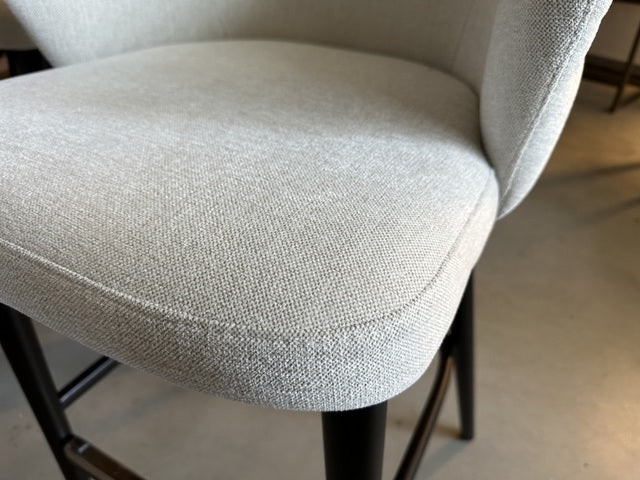 Barstuhl Sand, Barstuhl Gestell schwarz, Sitzhöhe 75 cm