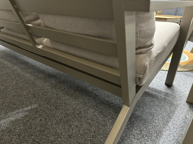 Gartensitzgruppe beige, Set 5 teiliges Loungeset beige