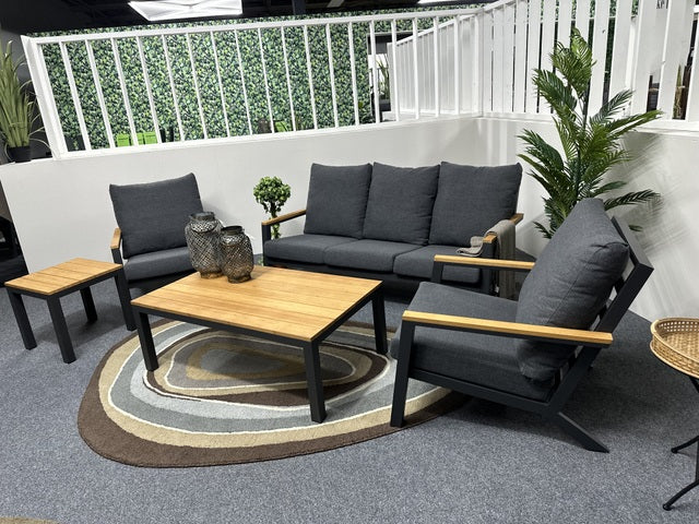 Set 5 teiliges Loungeset anthrazit