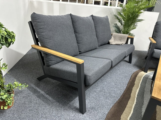 Set 5 teiliges Loungeset anthrazit