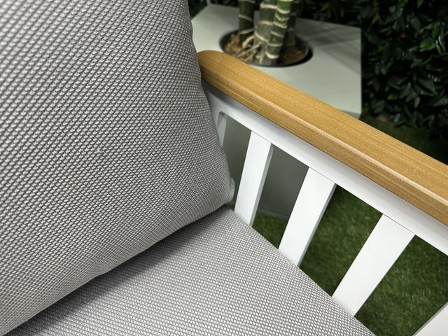 Set 4 teiliges Loungeset weiß, Loungeset weiß