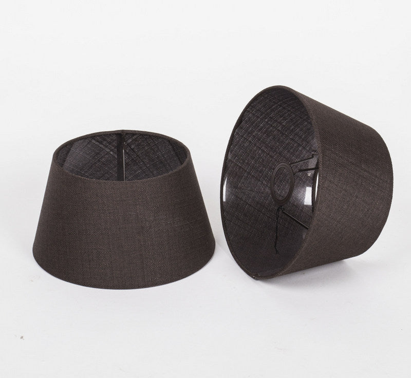 Lampenschirm rund, Farbe Braun, Ø 25 cm