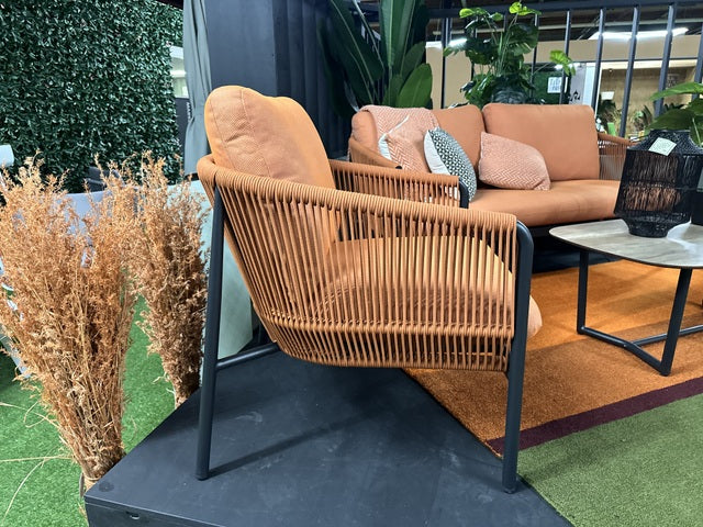 Set 4 teiliges Loungeset Terrakotta, Loungeset Terrakotta-Farbe