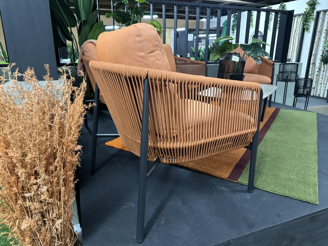 Set 4 teiliges Loungeset Terrakotta, Loungeset Terrakotta-Farbe