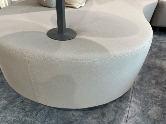 Set 4 teiliges Loungeset beige, Garten-Loungesofa grau-beige