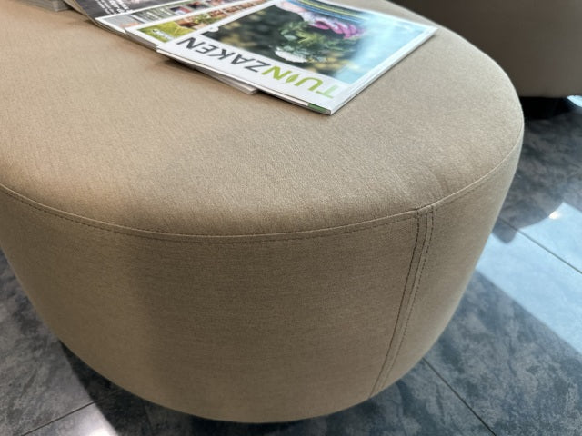 Set 4 teiliges Loungeset beige, Garten-Loungesofa grau-beige